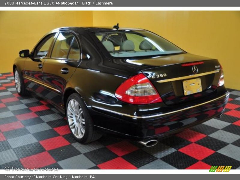 Black / Cashmere 2008 Mercedes-Benz E 350 4Matic Sedan