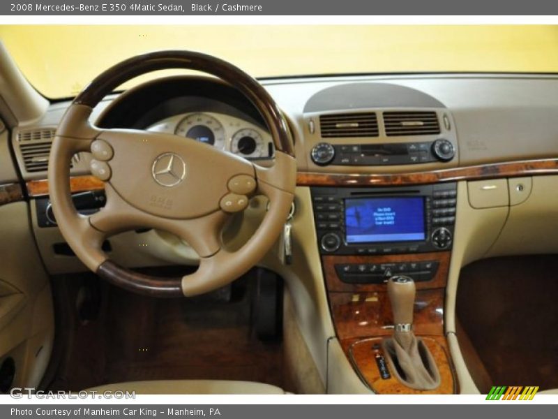 Black / Cashmere 2008 Mercedes-Benz E 350 4Matic Sedan