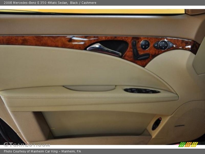 Black / Cashmere 2008 Mercedes-Benz E 350 4Matic Sedan