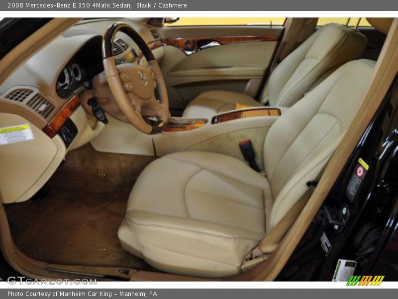 Black / Cashmere 2008 Mercedes-Benz E 350 4Matic Sedan