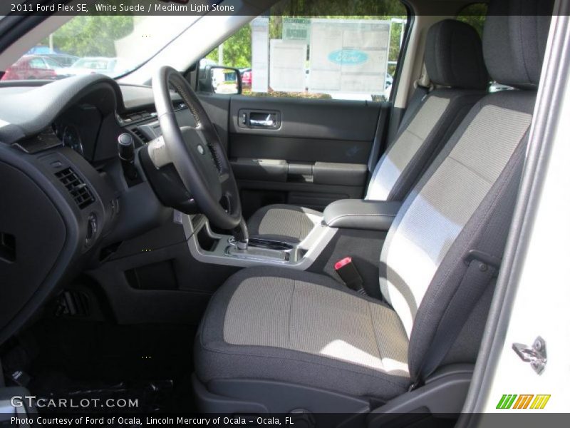 White Suede / Medium Light Stone 2011 Ford Flex SE