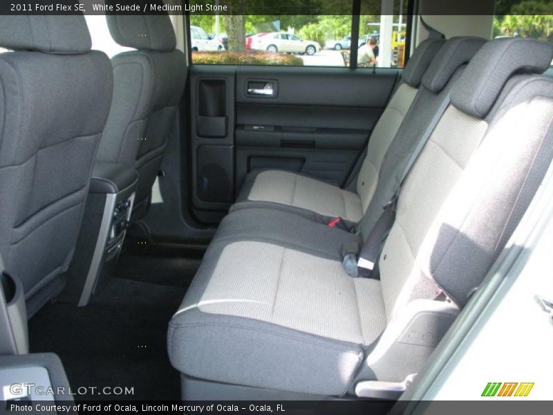 White Suede / Medium Light Stone 2011 Ford Flex SE