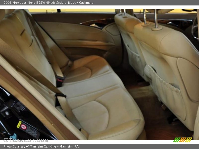 Black / Cashmere 2008 Mercedes-Benz E 350 4Matic Sedan