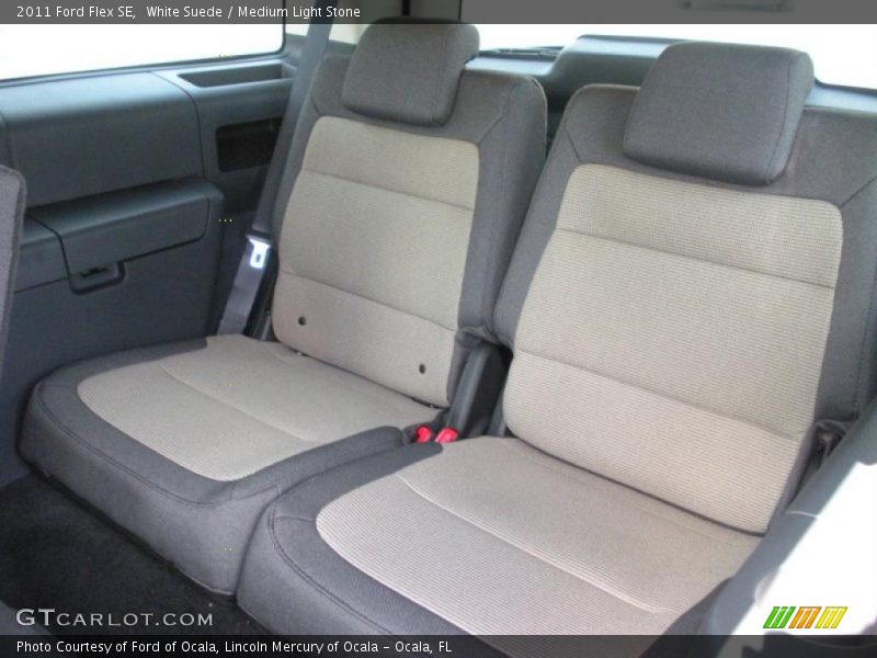 White Suede / Medium Light Stone 2011 Ford Flex SE