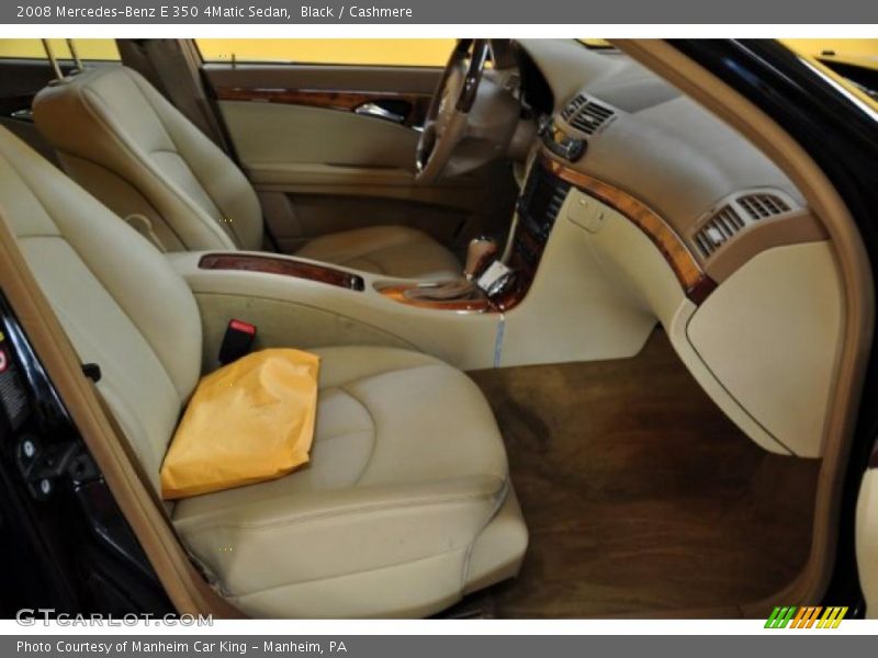 Black / Cashmere 2008 Mercedes-Benz E 350 4Matic Sedan