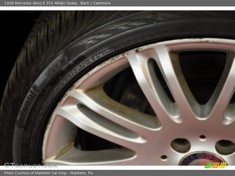 Black / Cashmere 2008 Mercedes-Benz E 350 4Matic Sedan