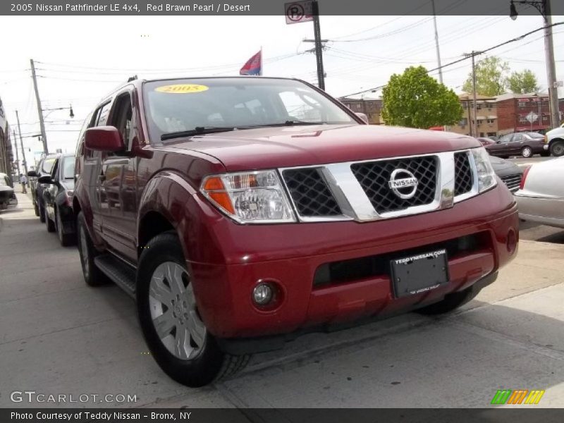 Red Brawn Pearl / Desert 2005 Nissan Pathfinder LE 4x4