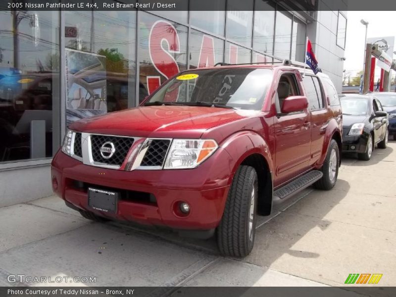 Red Brawn Pearl / Desert 2005 Nissan Pathfinder LE 4x4