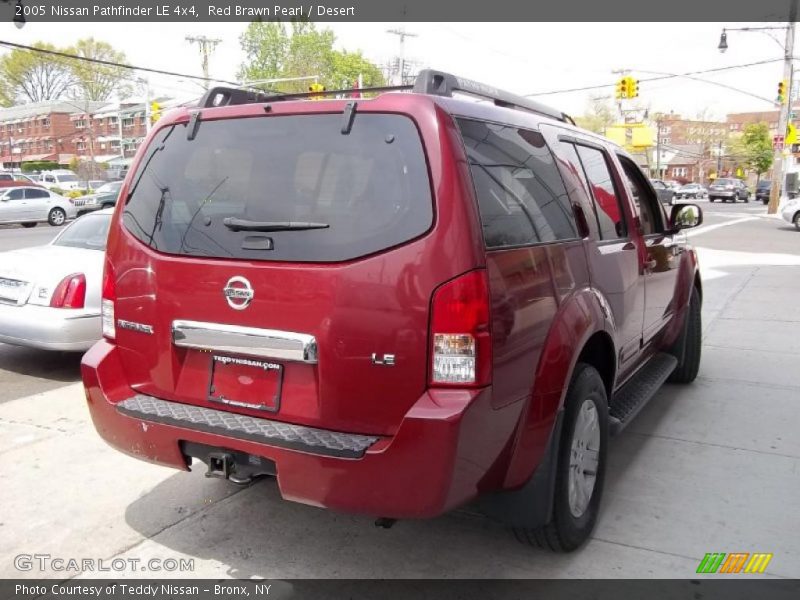 Red Brawn Pearl / Desert 2005 Nissan Pathfinder LE 4x4