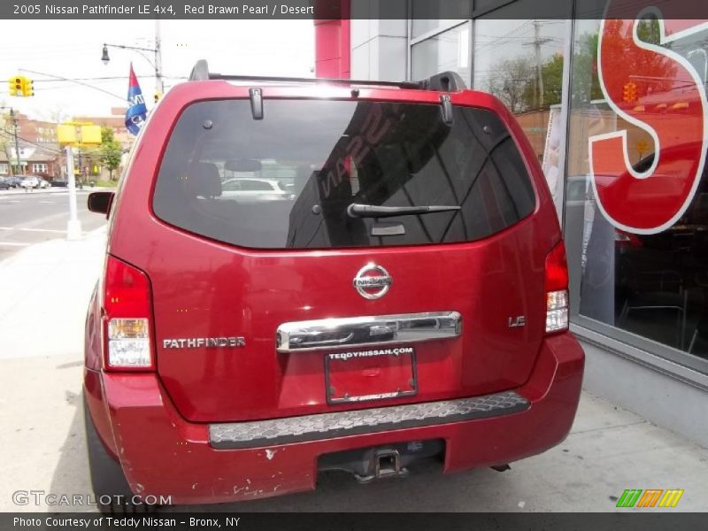 Red Brawn Pearl / Desert 2005 Nissan Pathfinder LE 4x4