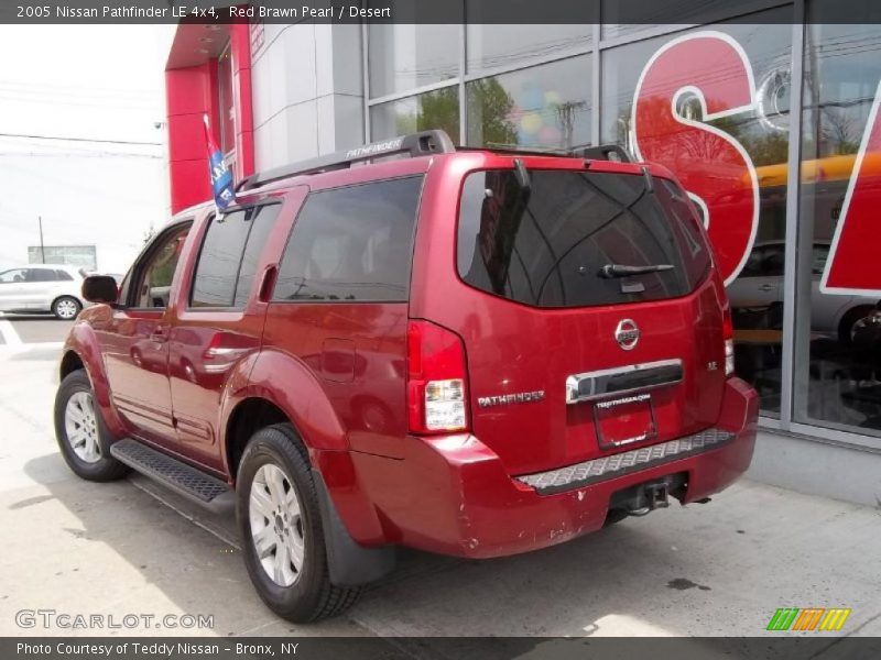 Red Brawn Pearl / Desert 2005 Nissan Pathfinder LE 4x4