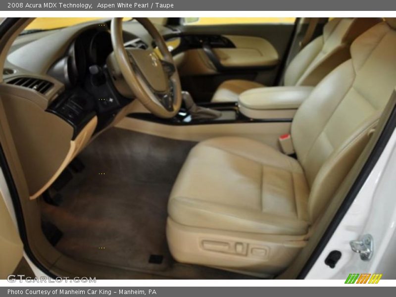 Aspen White Pearl / Taupe 2008 Acura MDX Technology