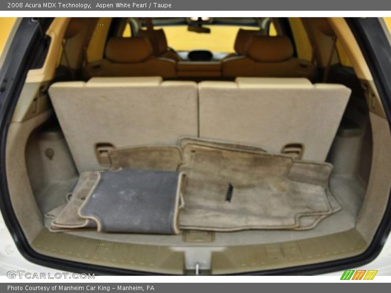 Aspen White Pearl / Taupe 2008 Acura MDX Technology