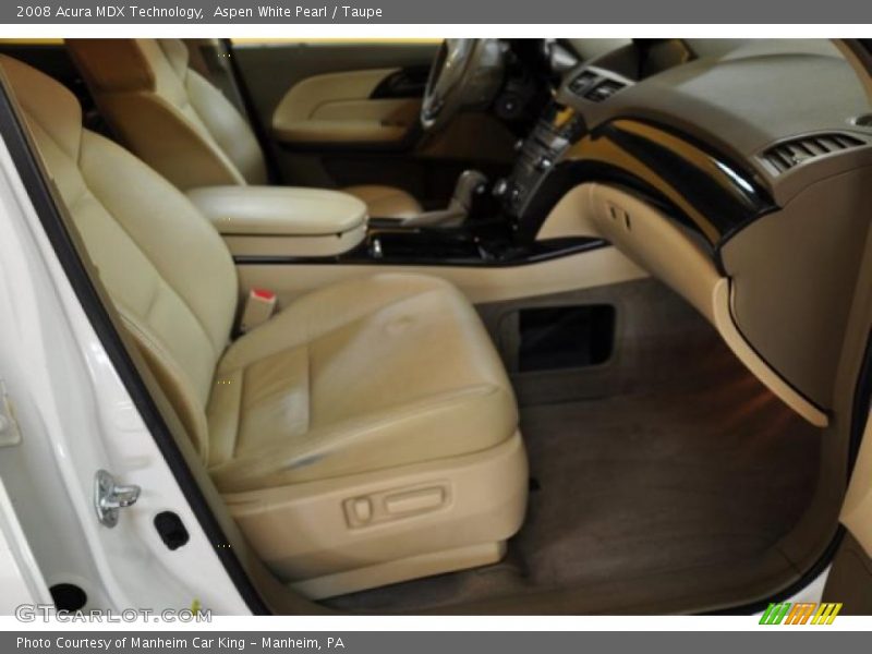 Aspen White Pearl / Taupe 2008 Acura MDX Technology