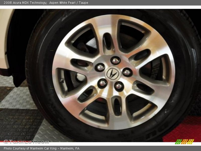 Aspen White Pearl / Taupe 2008 Acura MDX Technology