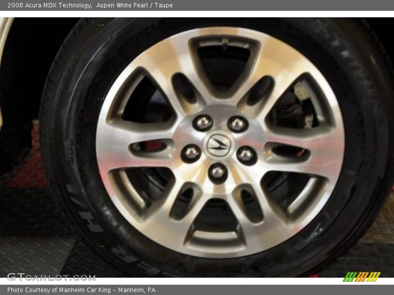 Aspen White Pearl / Taupe 2008 Acura MDX Technology
