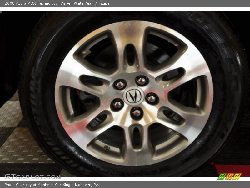 Aspen White Pearl / Taupe 2008 Acura MDX Technology