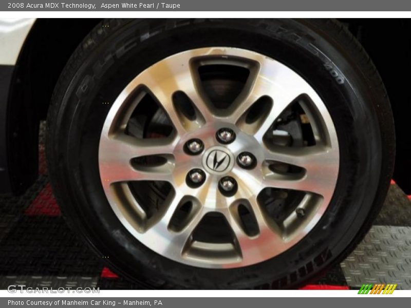 Aspen White Pearl / Taupe 2008 Acura MDX Technology