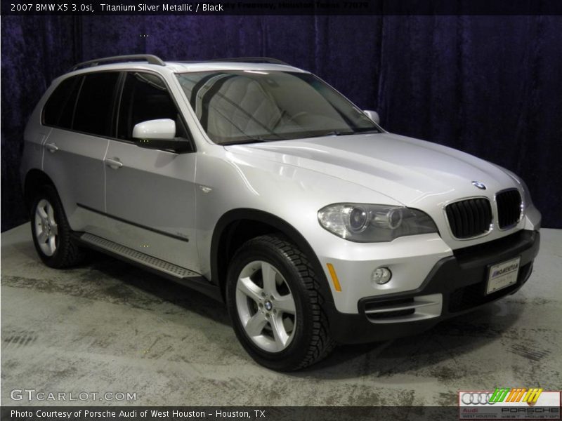 Titanium Silver Metallic / Black 2007 BMW X5 3.0si