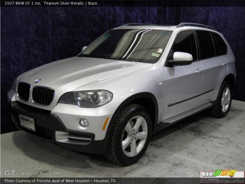 Titanium Silver Metallic / Black 2007 BMW X5 3.0si