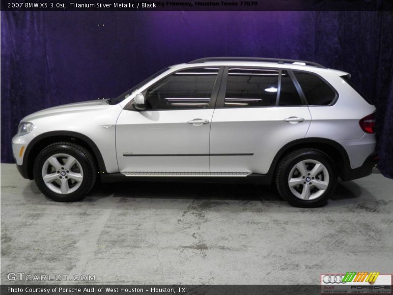 Titanium Silver Metallic / Black 2007 BMW X5 3.0si