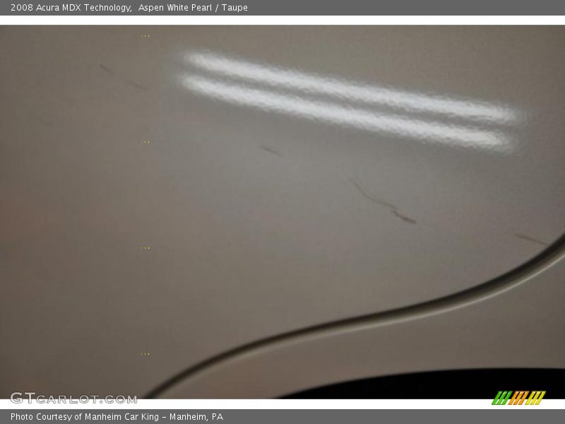 Aspen White Pearl / Taupe 2008 Acura MDX Technology