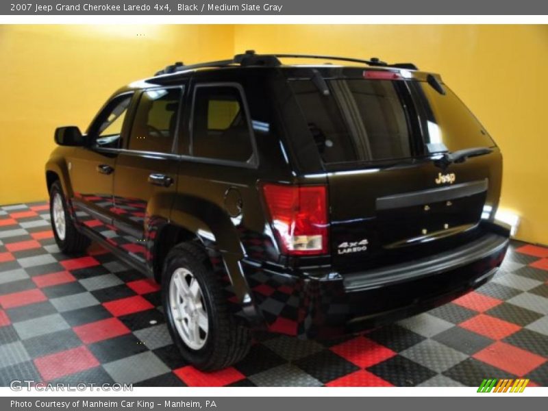 Black / Medium Slate Gray 2007 Jeep Grand Cherokee Laredo 4x4
