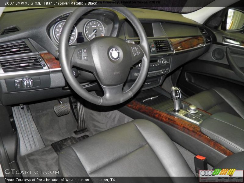 Titanium Silver Metallic / Black 2007 BMW X5 3.0si