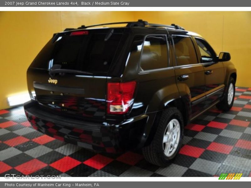 Black / Medium Slate Gray 2007 Jeep Grand Cherokee Laredo 4x4