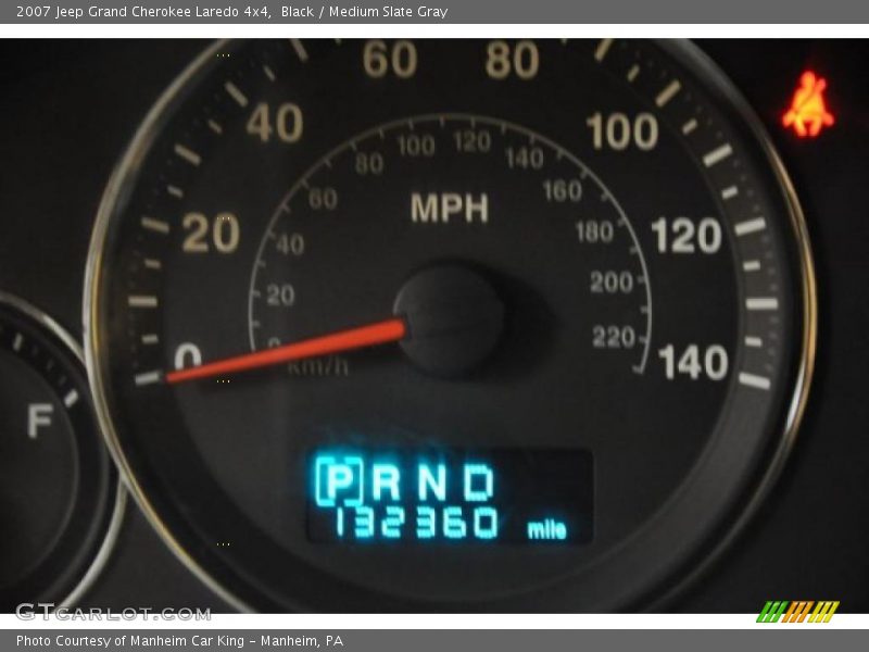 Black / Medium Slate Gray 2007 Jeep Grand Cherokee Laredo 4x4
