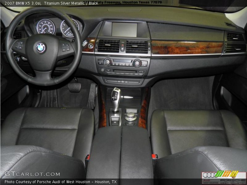 Titanium Silver Metallic / Black 2007 BMW X5 3.0si