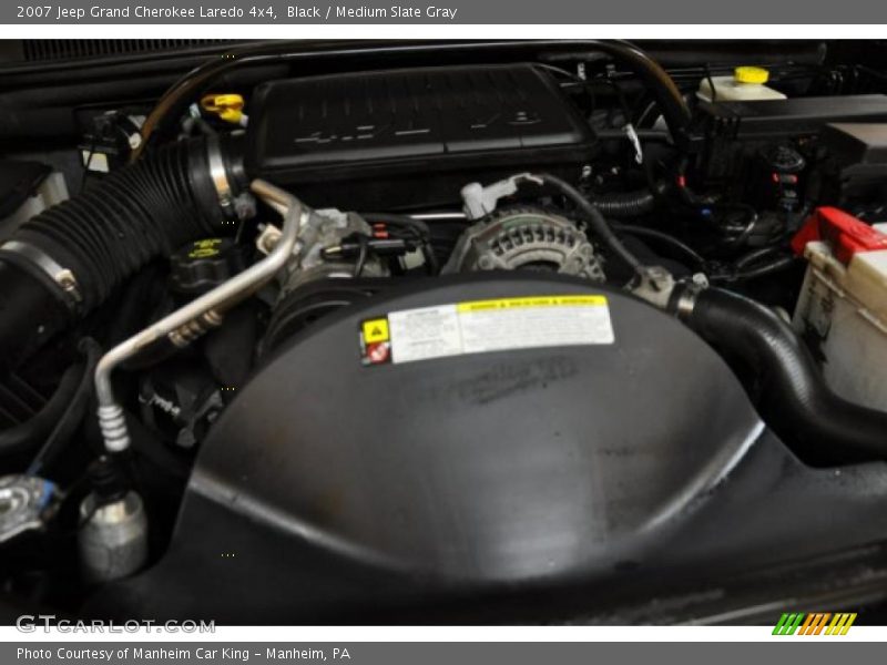Black / Medium Slate Gray 2007 Jeep Grand Cherokee Laredo 4x4