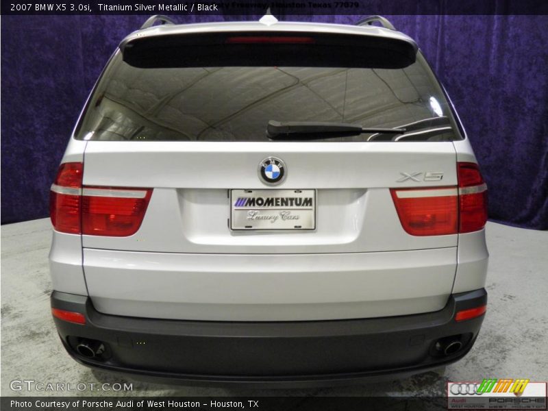 Titanium Silver Metallic / Black 2007 BMW X5 3.0si