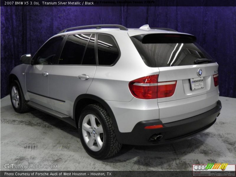 Titanium Silver Metallic / Black 2007 BMW X5 3.0si