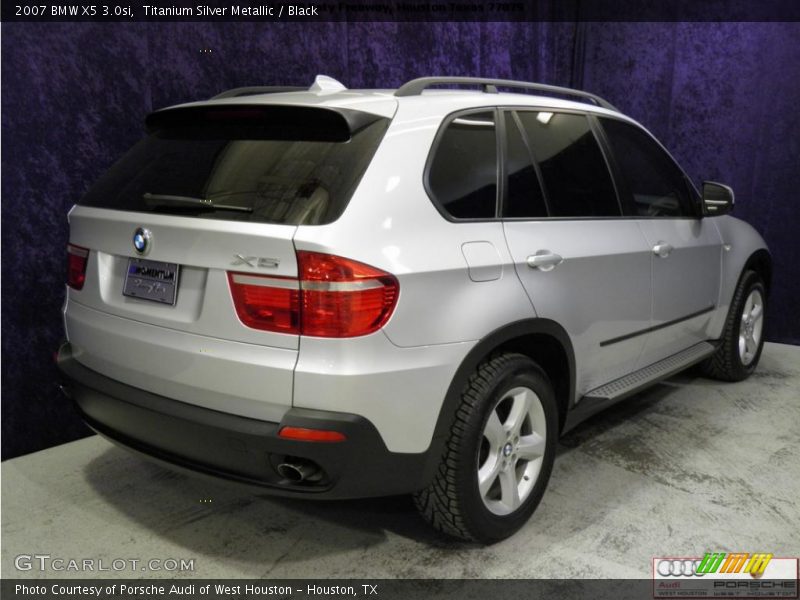 Titanium Silver Metallic / Black 2007 BMW X5 3.0si