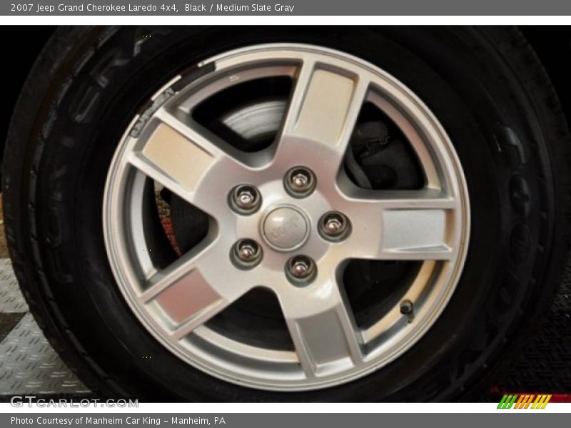 Black / Medium Slate Gray 2007 Jeep Grand Cherokee Laredo 4x4