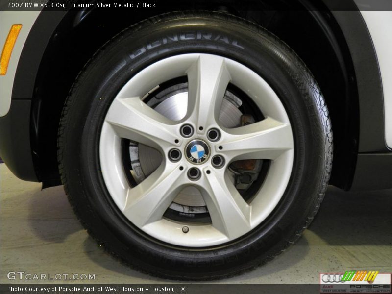 Titanium Silver Metallic / Black 2007 BMW X5 3.0si