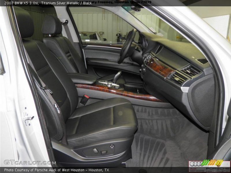 Titanium Silver Metallic / Black 2007 BMW X5 3.0si