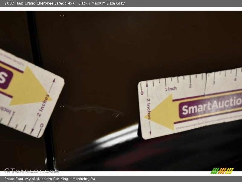 Black / Medium Slate Gray 2007 Jeep Grand Cherokee Laredo 4x4