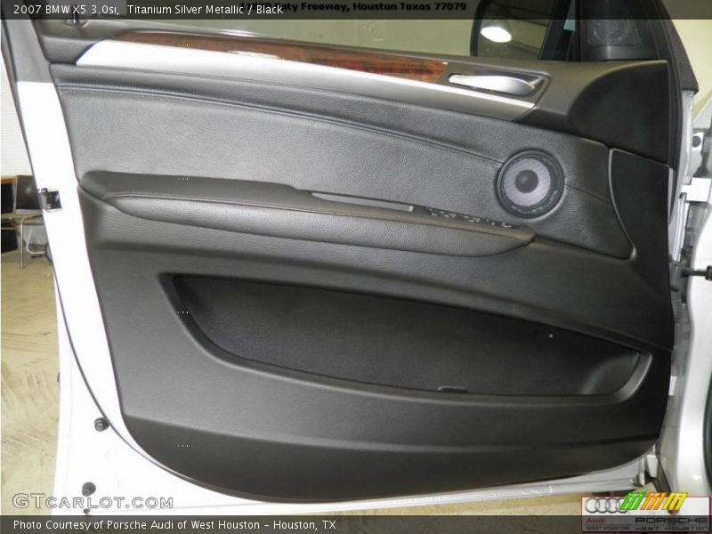Titanium Silver Metallic / Black 2007 BMW X5 3.0si