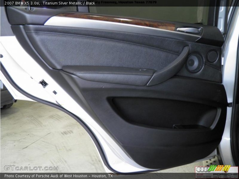 Titanium Silver Metallic / Black 2007 BMW X5 3.0si