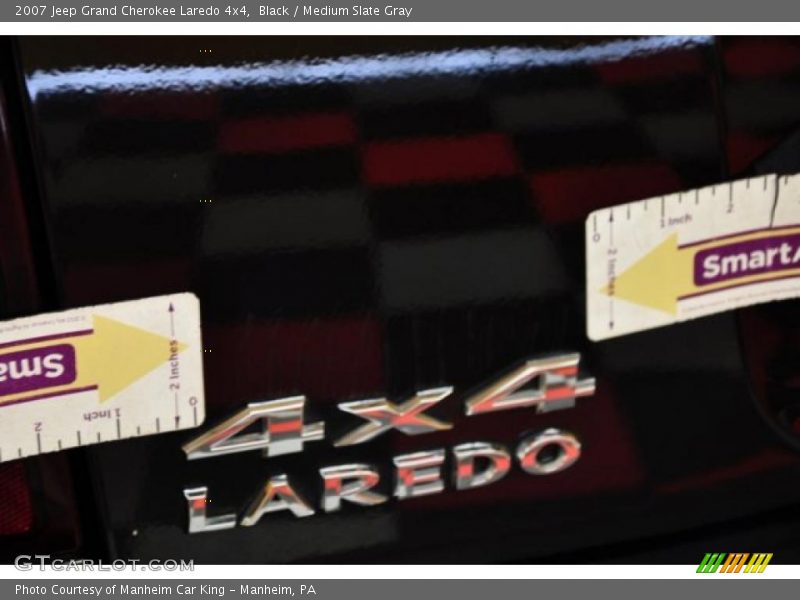 Black / Medium Slate Gray 2007 Jeep Grand Cherokee Laredo 4x4