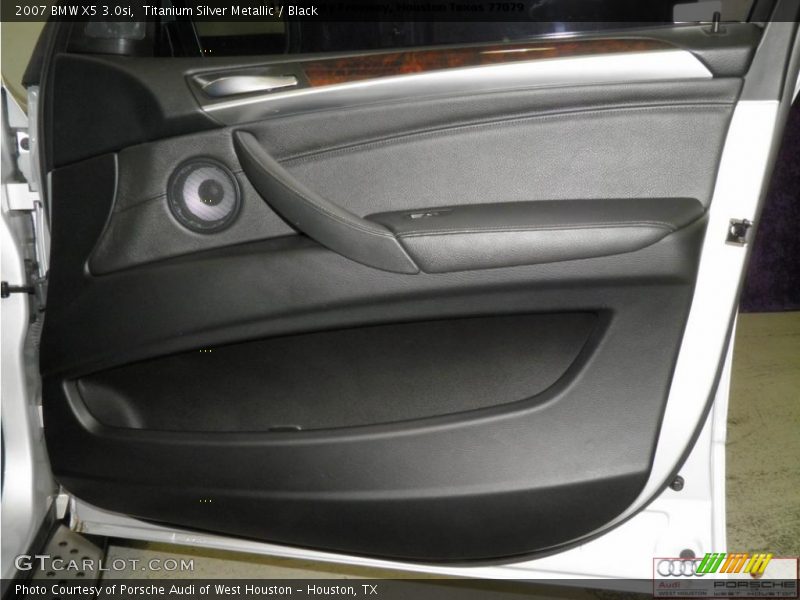 Titanium Silver Metallic / Black 2007 BMW X5 3.0si