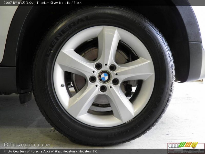 Titanium Silver Metallic / Black 2007 BMW X5 3.0si