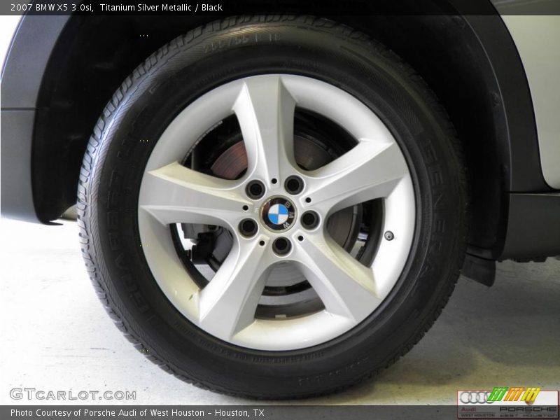 Titanium Silver Metallic / Black 2007 BMW X5 3.0si