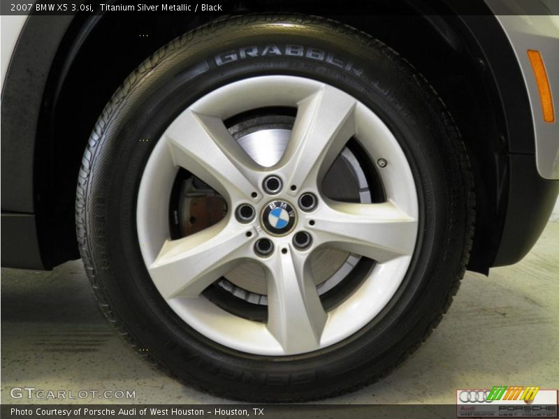 Titanium Silver Metallic / Black 2007 BMW X5 3.0si