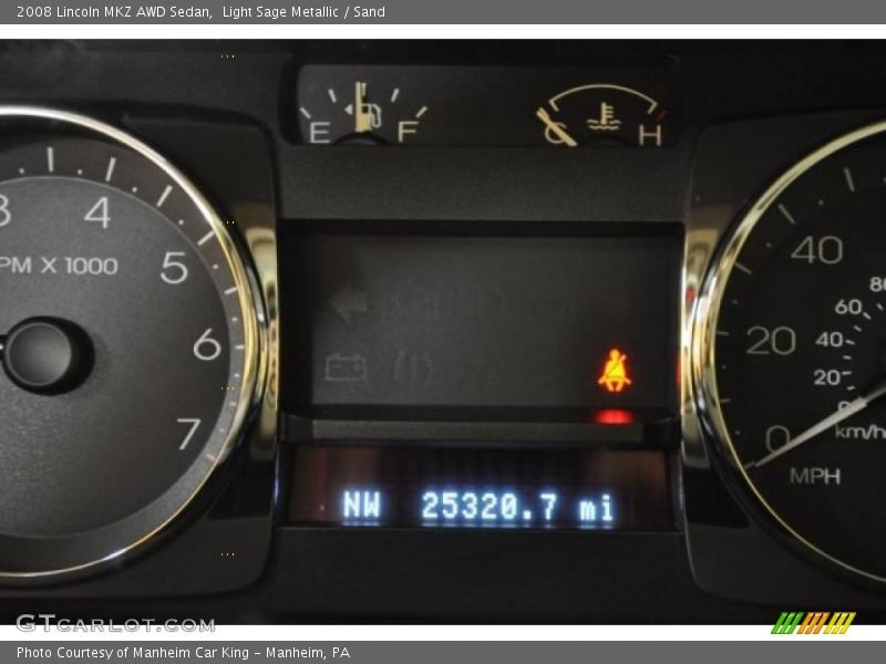 Light Sage Metallic / Sand 2008 Lincoln MKZ AWD Sedan