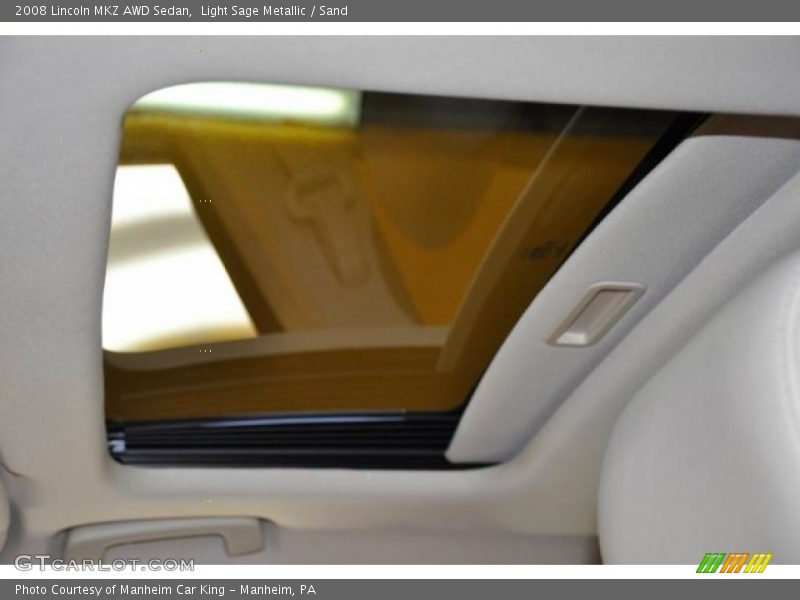 Light Sage Metallic / Sand 2008 Lincoln MKZ AWD Sedan