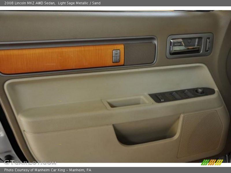 Light Sage Metallic / Sand 2008 Lincoln MKZ AWD Sedan