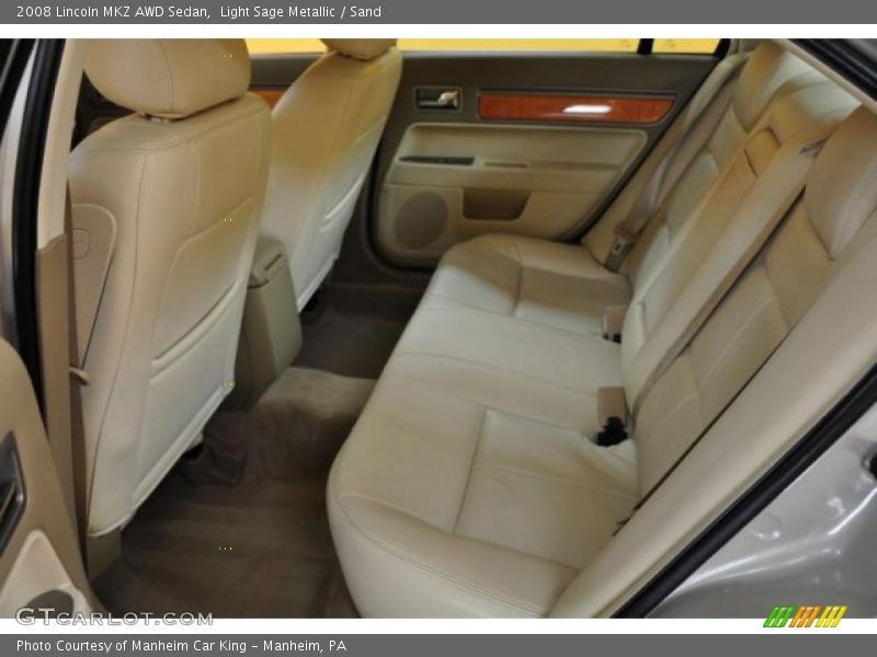 Light Sage Metallic / Sand 2008 Lincoln MKZ AWD Sedan